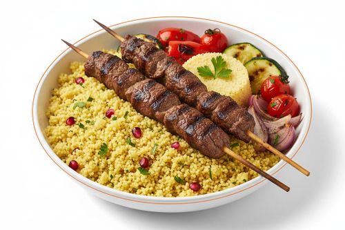 Couscous brochettes de bœuf